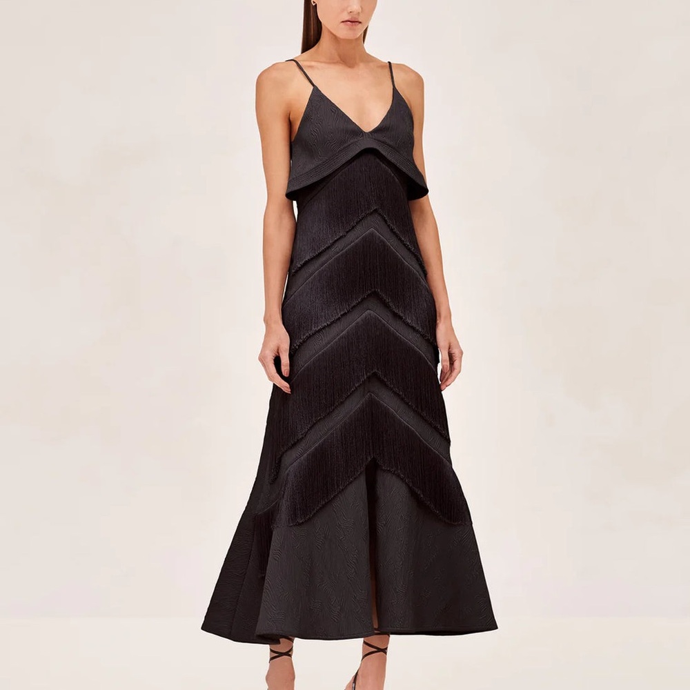 Alexis Nadinee Maxi Dress Black EUC